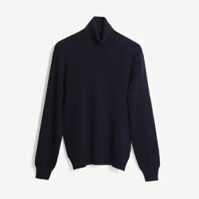 Turtle Neck Jumper - Navy