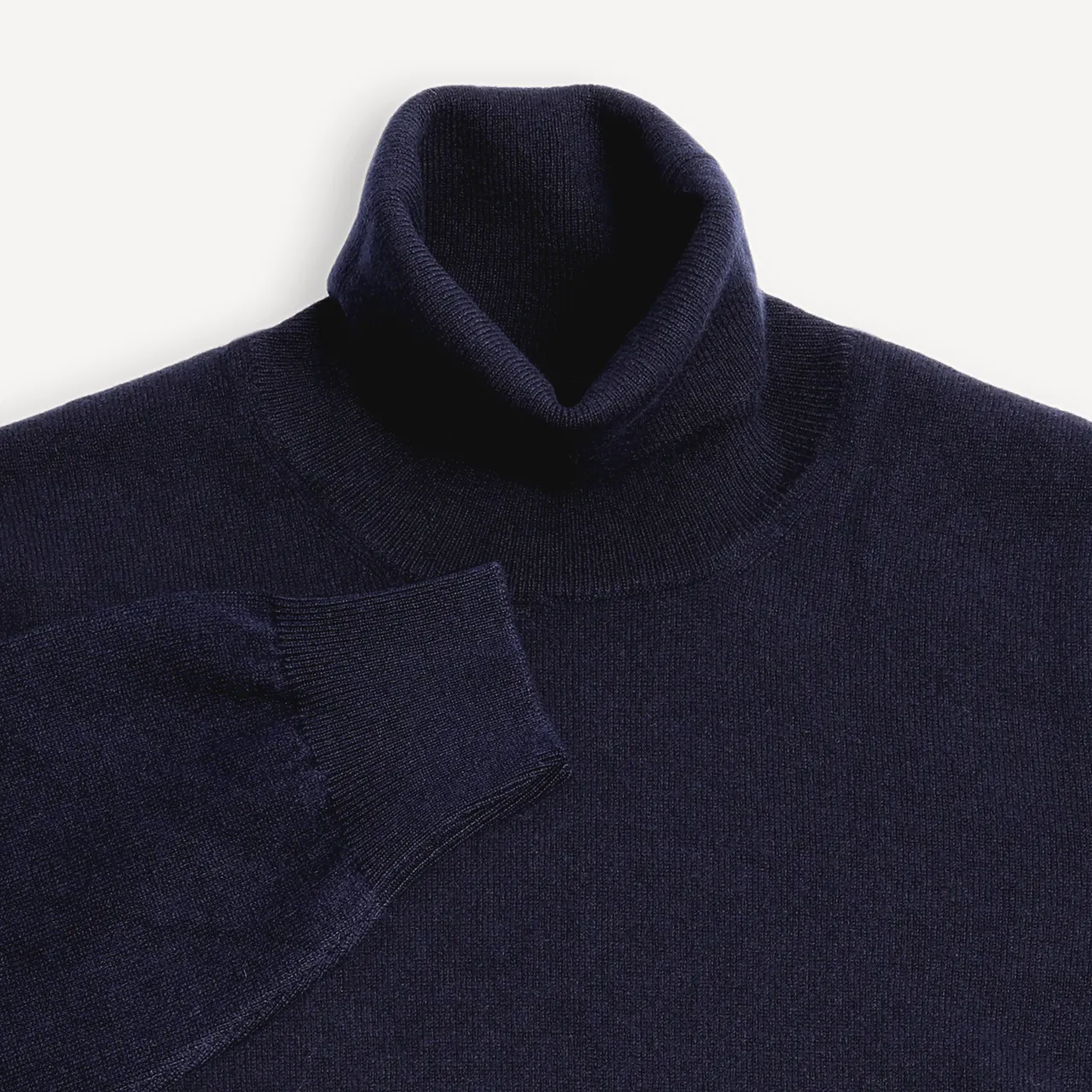 Turtle Neck Jumper - Navy