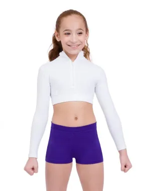 Turtleneck Long Sleeve Top - Girls