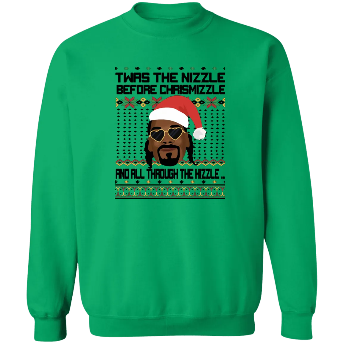 Twas the Nizzle Crewneck Pullover Sweatshirt