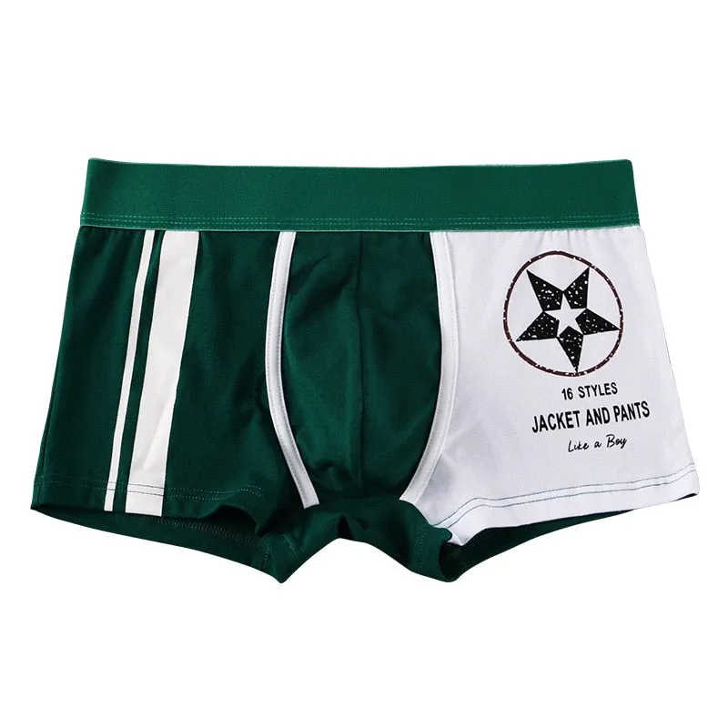 Two-Toned Color Cotton Boxer