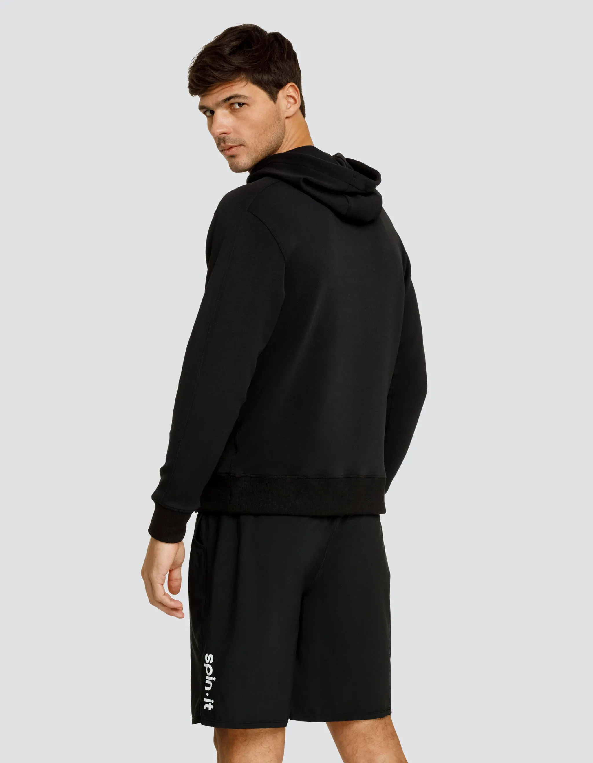 VADER LOGO SWEATSHIRT WITH HOOD - ONYX BLACK