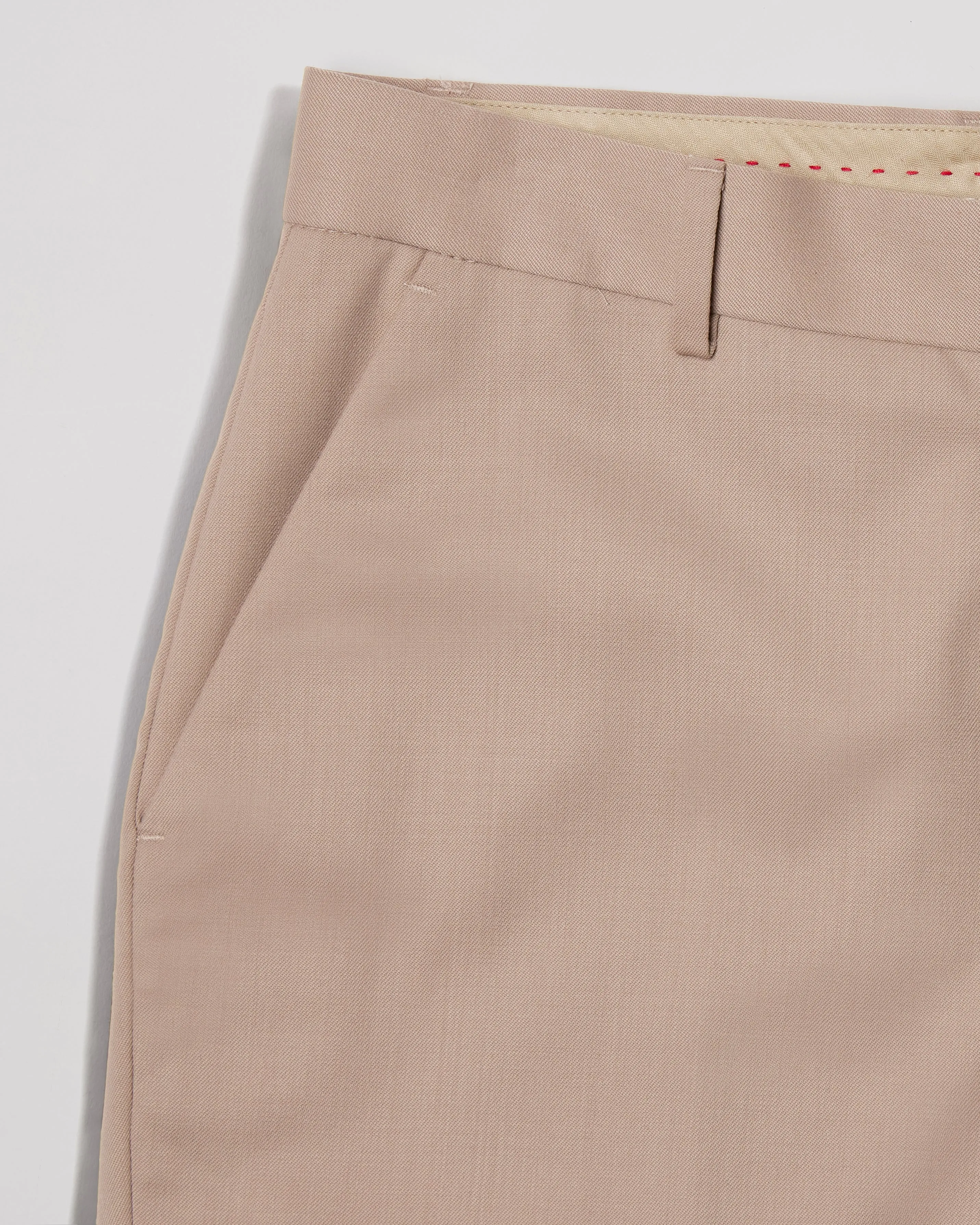 Vanguard Blended Wool Dress Pants - Beige