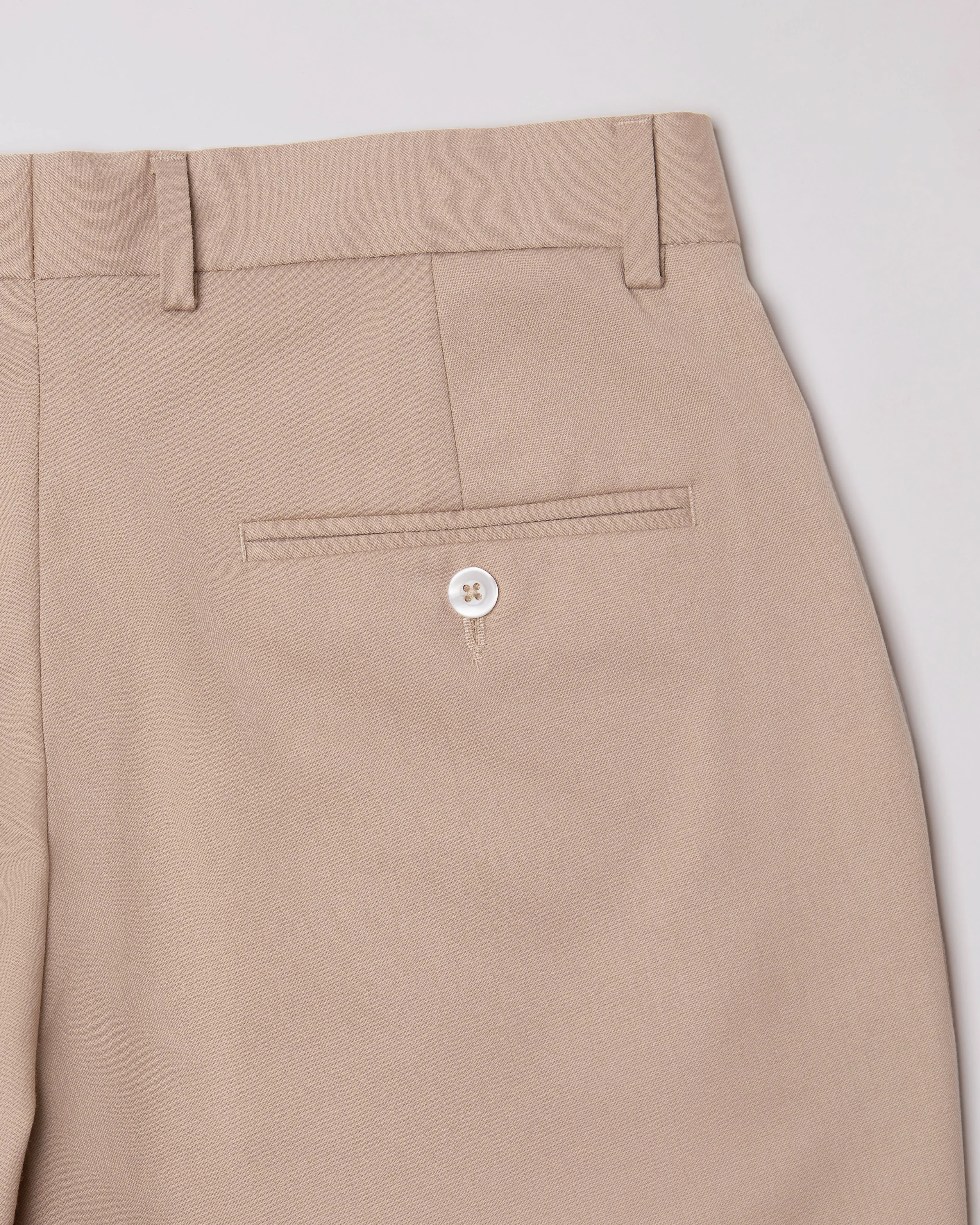 Vanguard Blended Wool Dress Pants - Beige