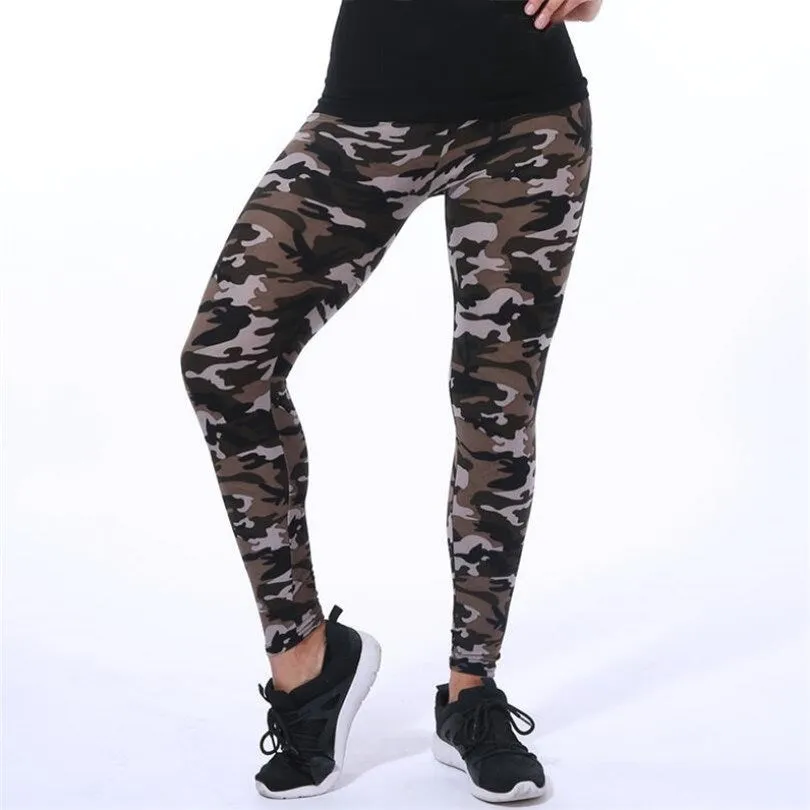 VenusFox Fashion Casual Camouflage Fitness Leggings