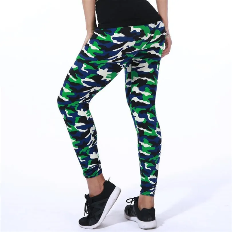 VenusFox Fashion Casual Camouflage Fitness Leggings