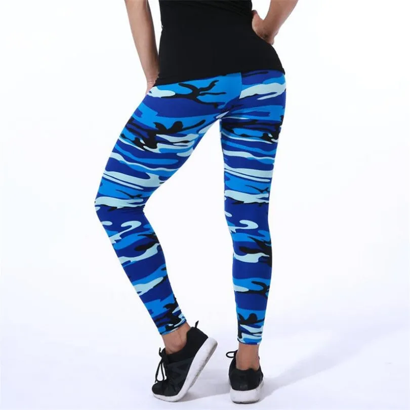 VenusFox Fashion Casual Camouflage Fitness Leggings