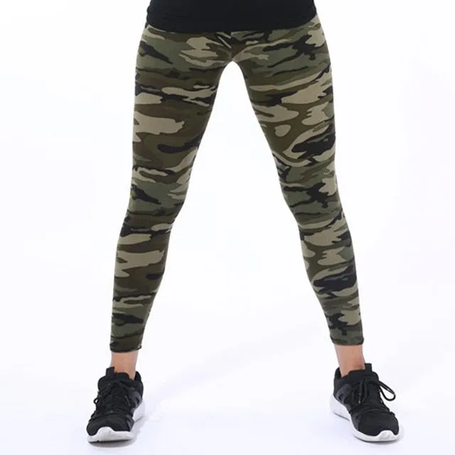 VenusFox Fashion Casual Camouflage Fitness Leggings