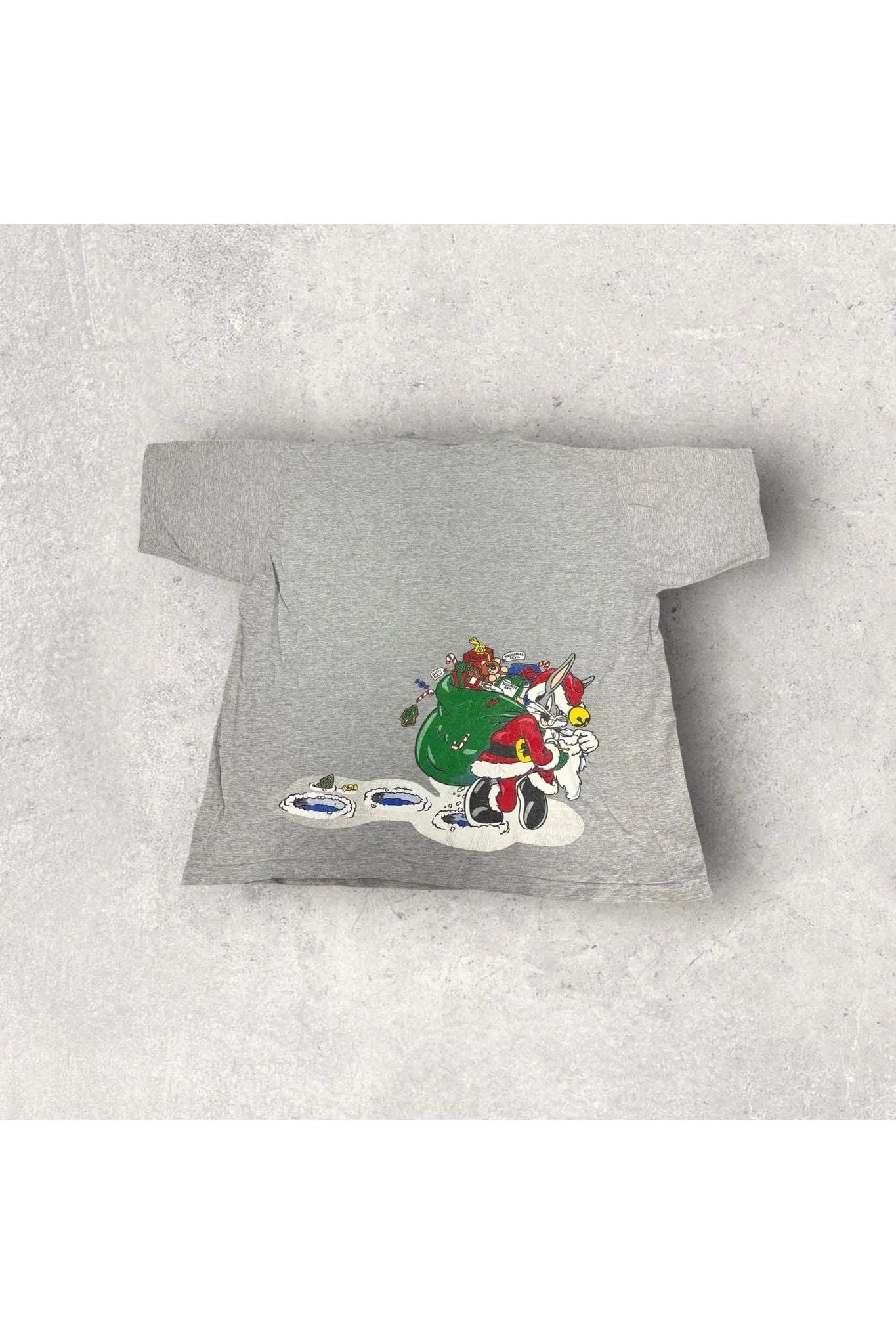 Vintage 1994 Looney Tunes Bugs Bunny Christmas Tee- XL