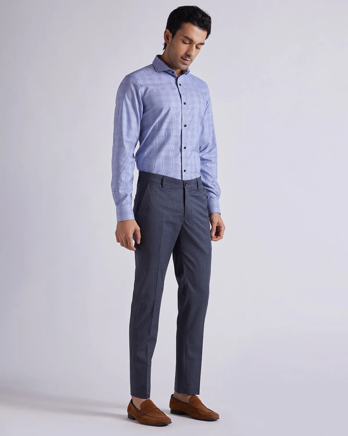 Visionary Blended Wool Dress Pants - Grey