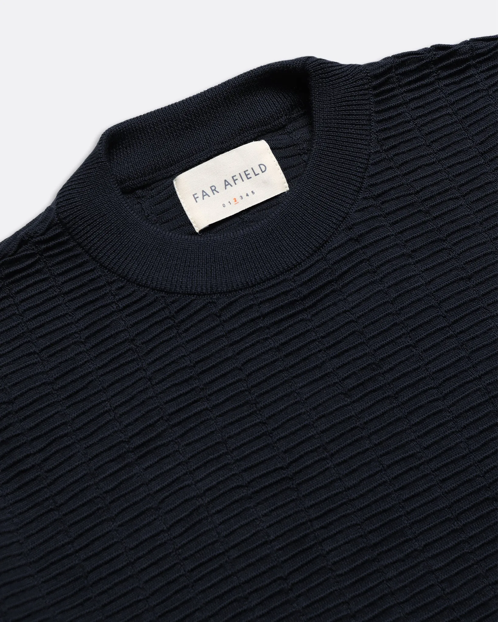 Vitor Ribbed Knit - Navy Organic Cotton