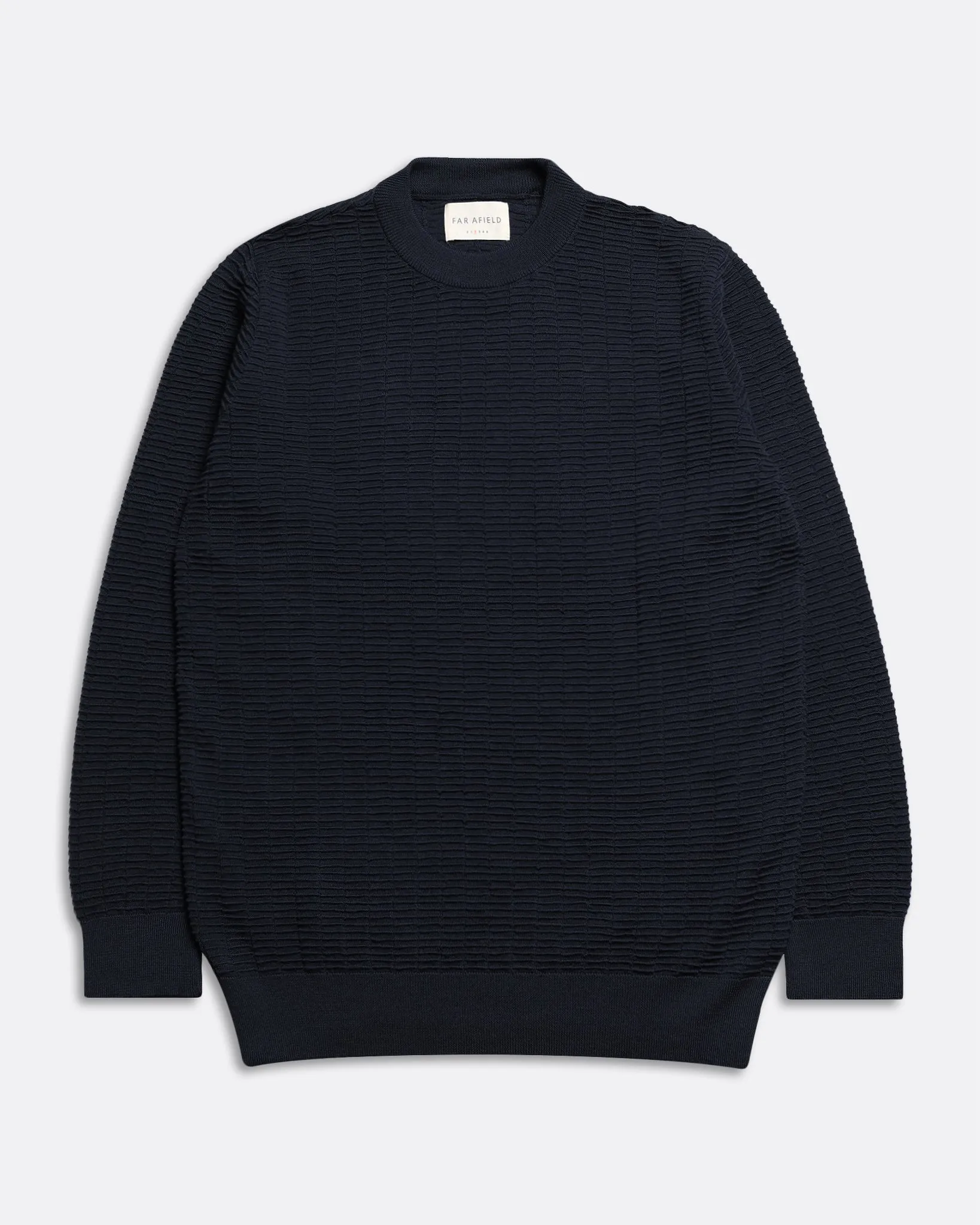 Vitor Ribbed Knit - Navy Organic Cotton