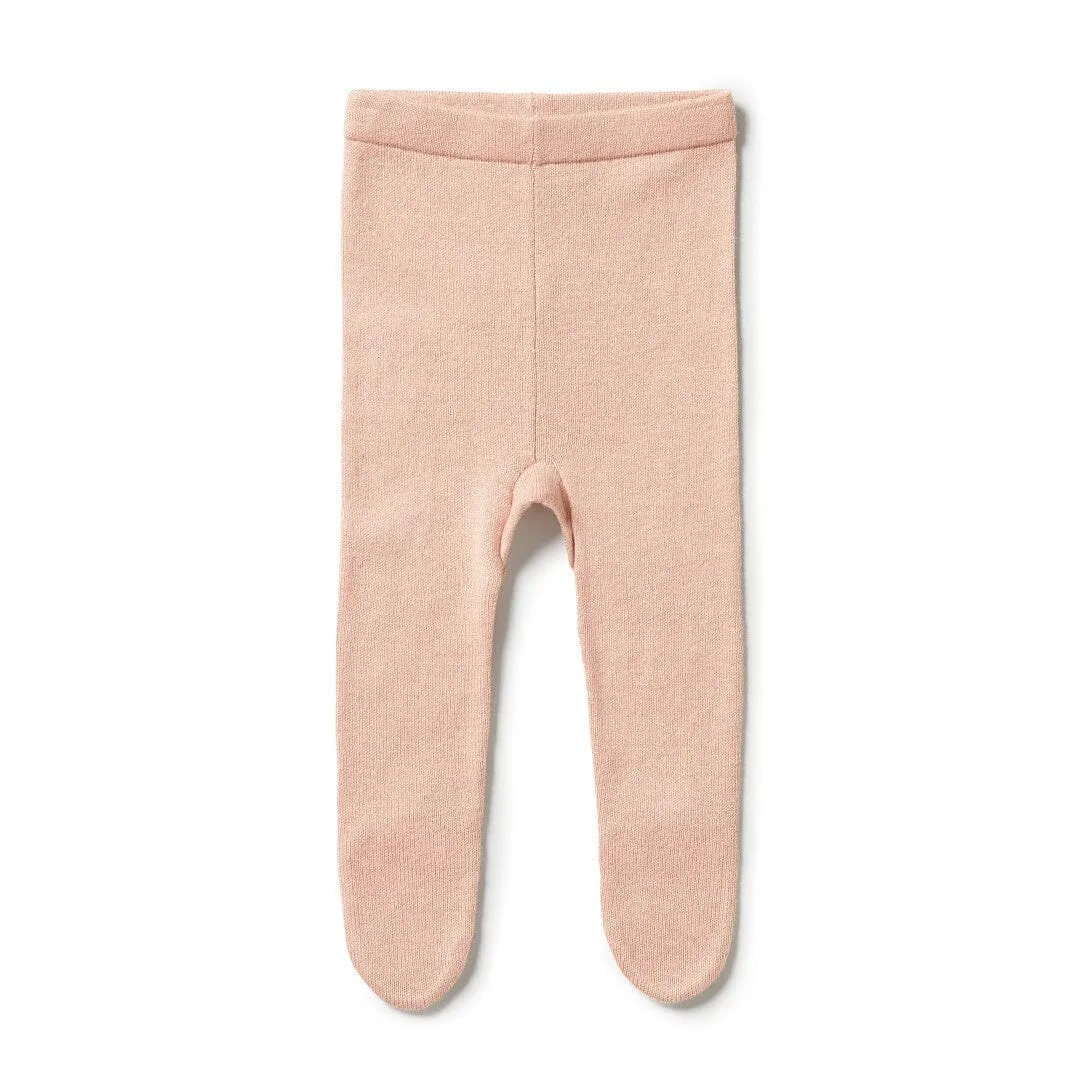 Wilson & Frenchy Knitted Legging With Feet Rose