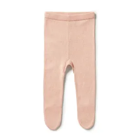 Wilson & Frenchy Knitted Legging With Feet Rose