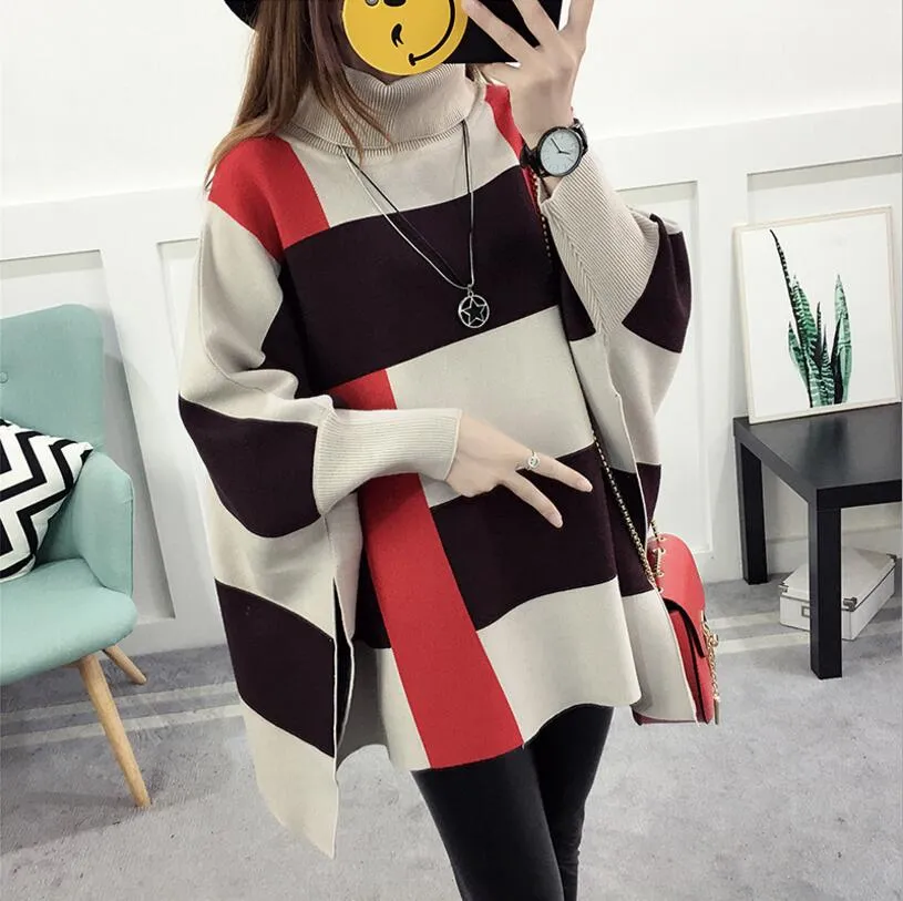 Women Loose Knitted Pullover Sweater