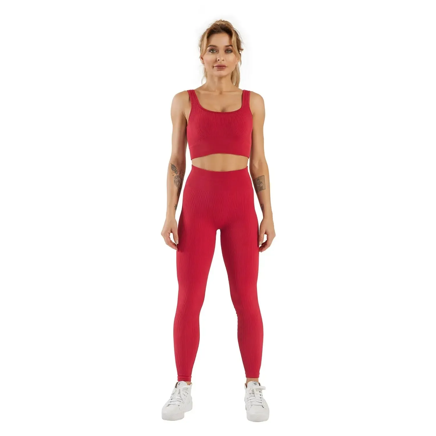 Women workout pants suit sports apparel, women & yoga clothing, and home wear clothes. Activewear seamless yoga gym fitness set