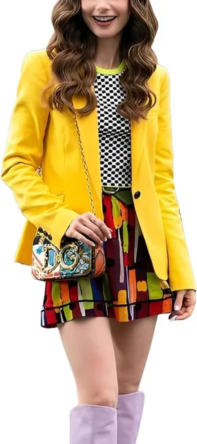 Women's Emily In Paris Yellow Blazer