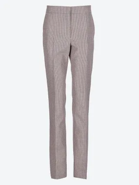 Wool check tailoring pants