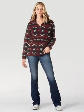 Wrangler Southwestern Print Sherpa Pullover