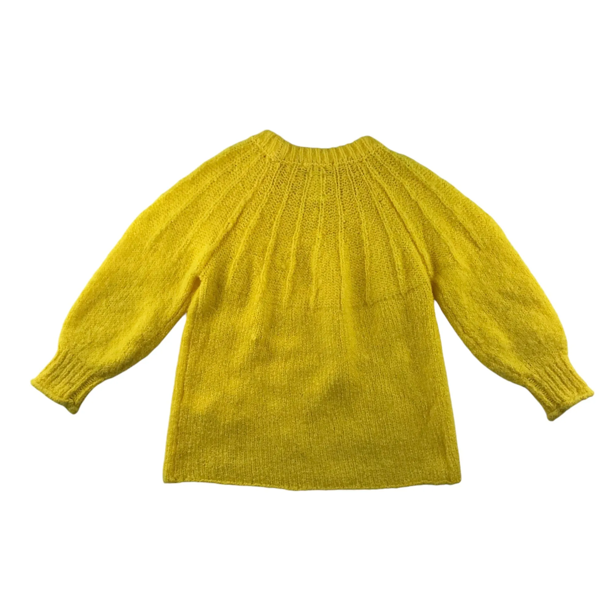 Zara jumper 5-6 years bright yellow knitted wool mix